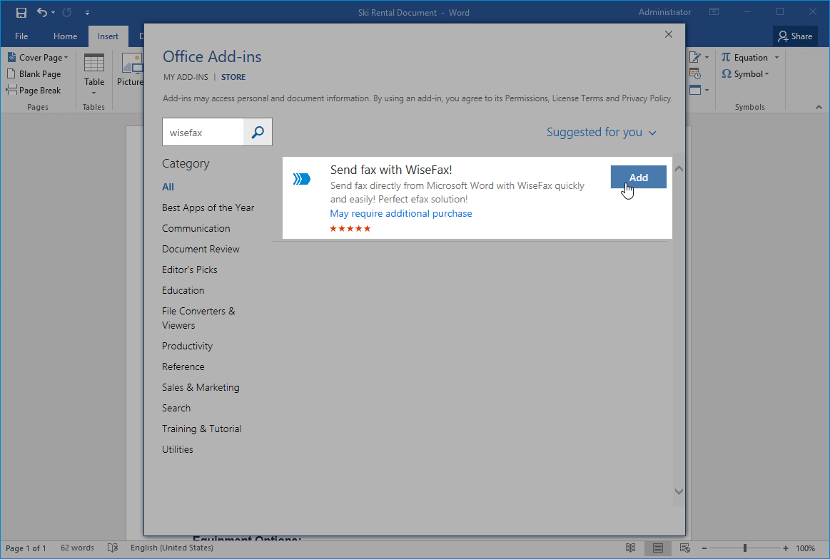 faxing from ms word 2007 free download